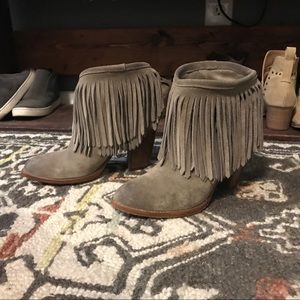 Frye Iliana Fringe Short Bootie